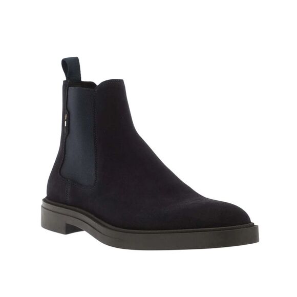 Boss Mens Calev Suede Chelsea Boots / Dark Blue